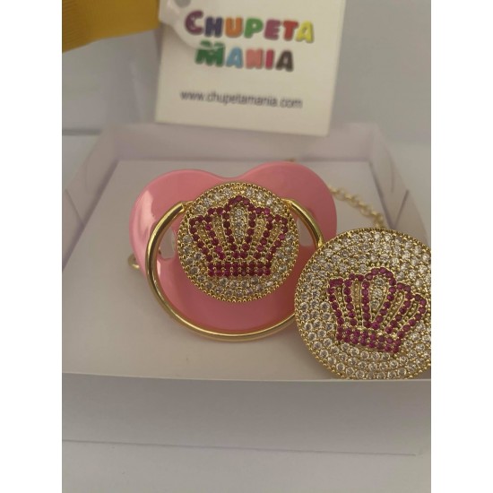 Chupeta Coroinha c/ Prendedor